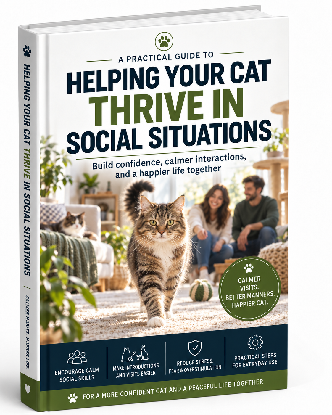 Helping Your Cat Thrive in Social Situations – A Practical Guide to Calmer Interactions & Everyday Confidence (Digital Ebook)